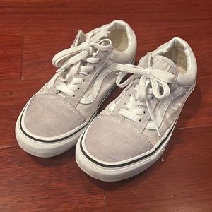 Size 5 gray vans great lightly used condition